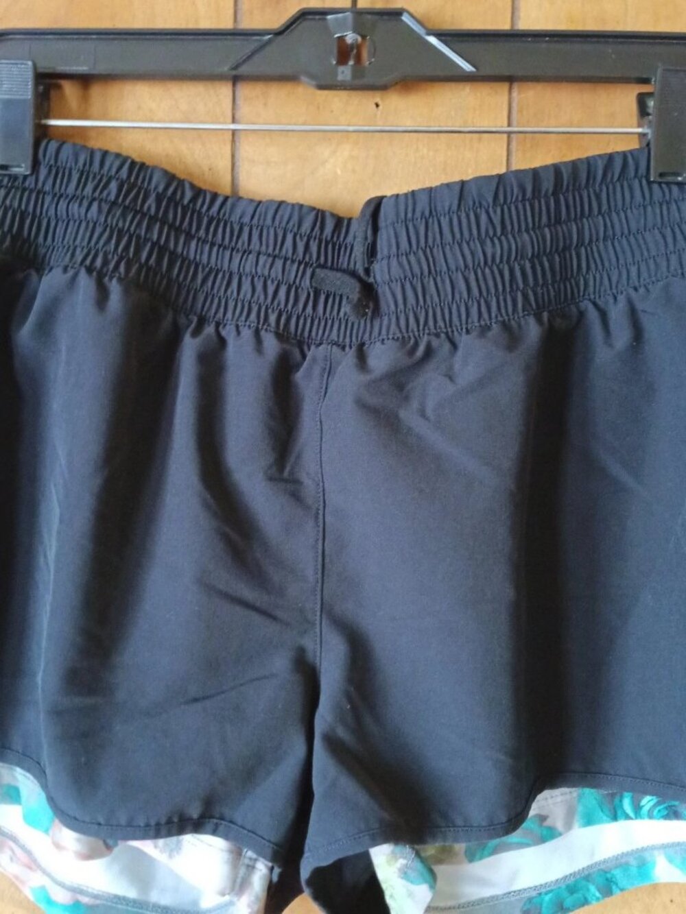 MPG Womens Athletic Shorts Size L Black Elastic Waist Polyester Spandex Activewe